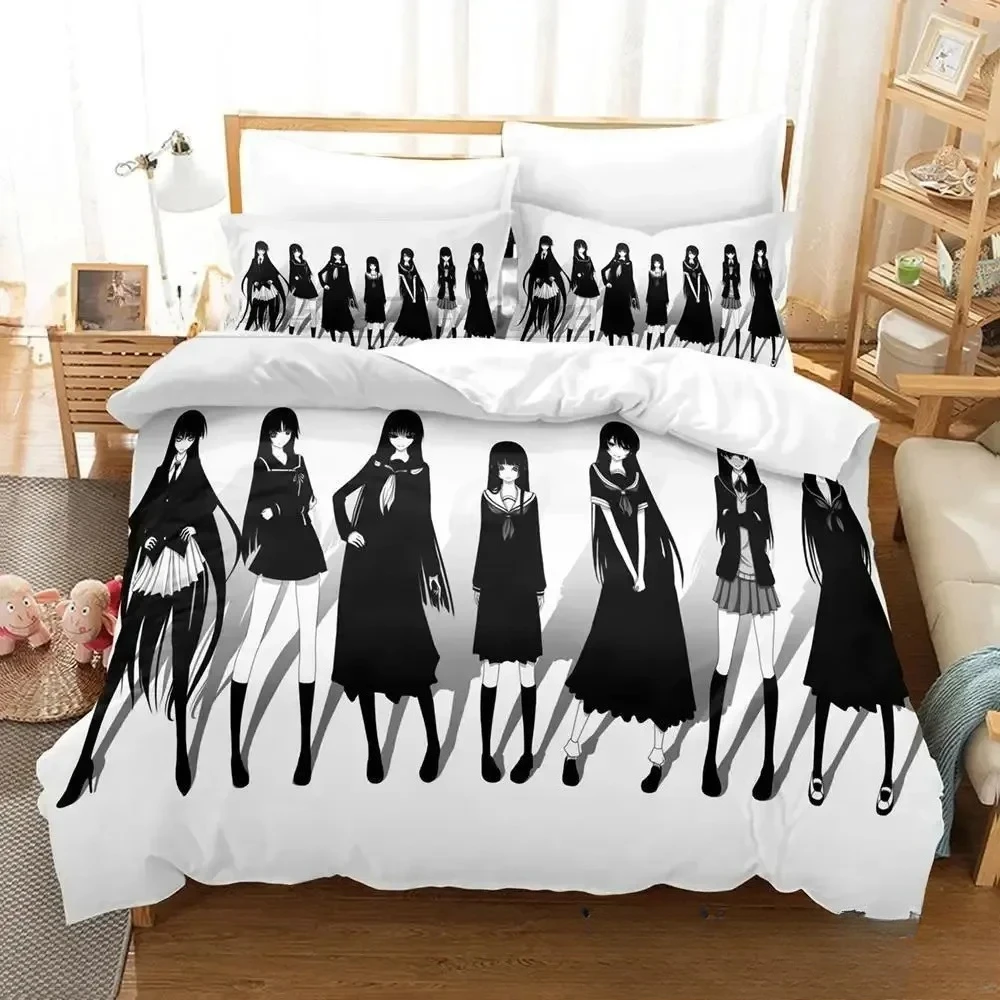 

2024 Cute Anime Kawaii Girl Blend S Bedding Set Single Twin Full Queen King Size Bed Set Adult Kid Bedroom Duvet cover Sets