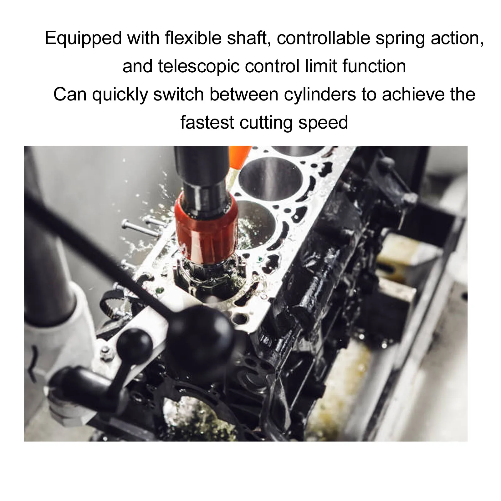 Ferramenta de afiação de cilindro, deglazer ajustável, faixa de 1-2,5 polegadas, grão 220, 1-1/8 polegadas, ferramenta elétrica de afiação de cilindro de motor de 3 pedras