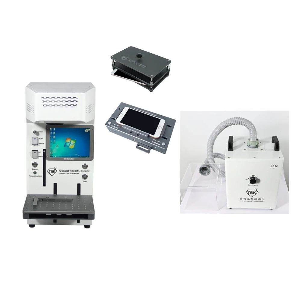 LY TBK 958A-Pro Auto Focus LCD Mini Fiber Laser Repair Machine 20W For Phone Back Cover Glass Frame Separating Engraving Machine