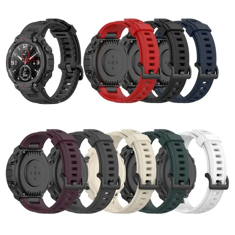 Replacement Band For Huami Amazfits T Rex Strap Silicone Watchband For Amazfits T-Rex/T-Rex Pro Strap