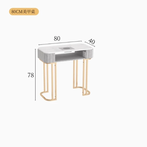 

Italian Minimalist Nail Tables Nordic Metal Grey Extra-long Manicure Tables Multifunctional Design Salon Furniture Tavolo FYNT
