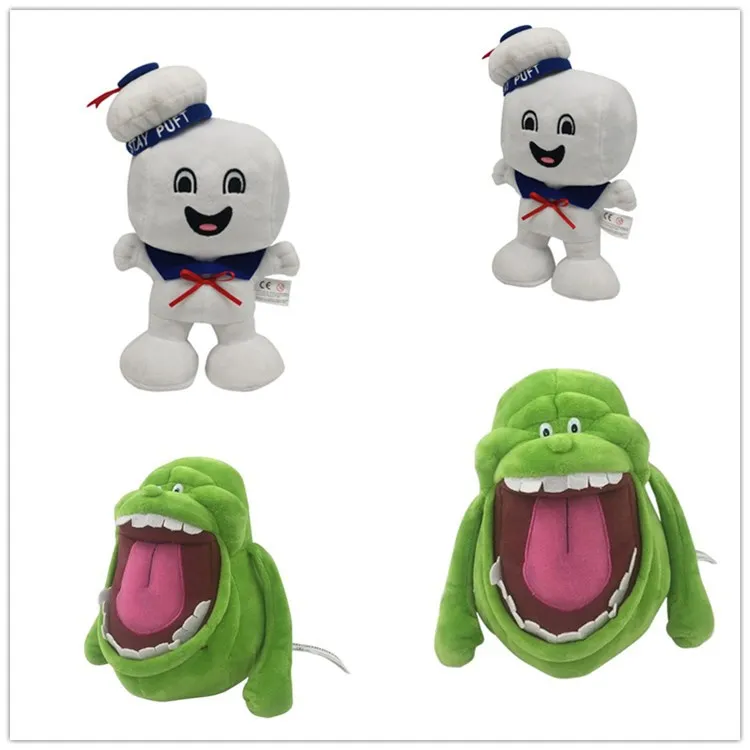 20CM Marshmallow Man and Slimer stuffed Vintage Ghostbusters 3 Stay Puft Plush Bank Sailor stuffed Plush Toy Dollhristmas Gift