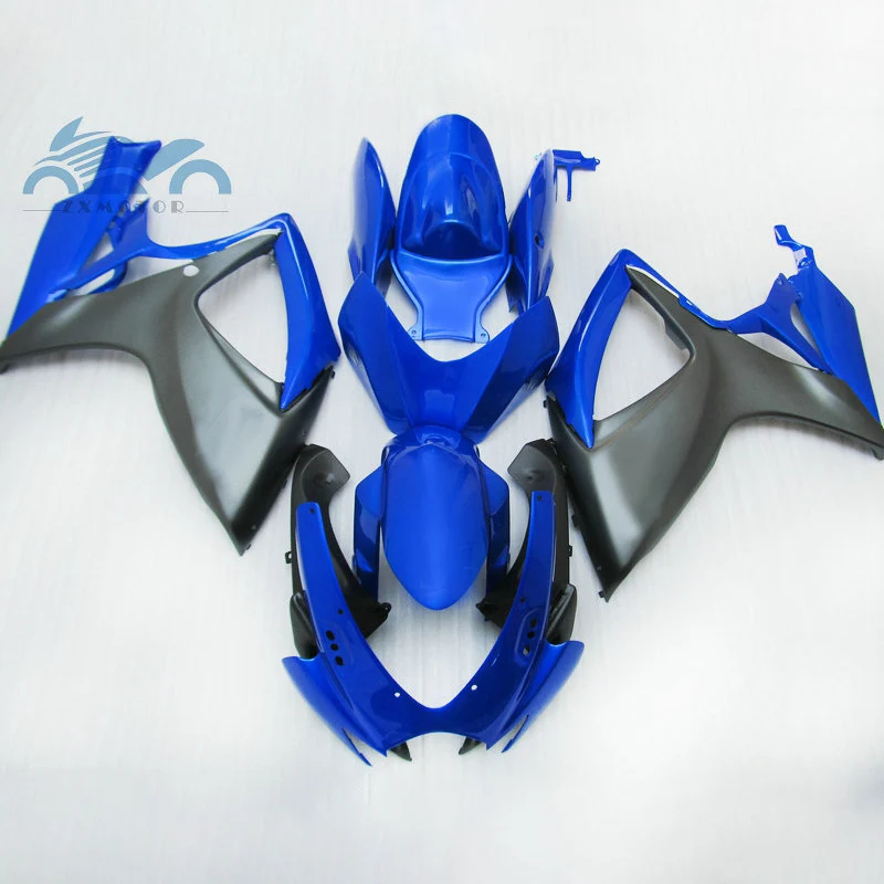 

Custom Injection mould Fairing for SUZUKI 2006 2007 K6 GSX R600 750 ABS fairings kit GSX R750 GSXR 600 06 07 blue matte black