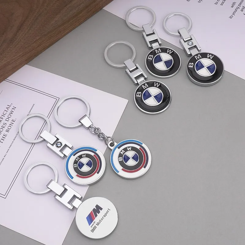 For Bmw M M3 M5 Performance E36 E39 E46 E53 E90 E60 E61 E93 X3 X1 3D Metal Car Styling Emblem Keyring Car Key Chain Accessories - view 3