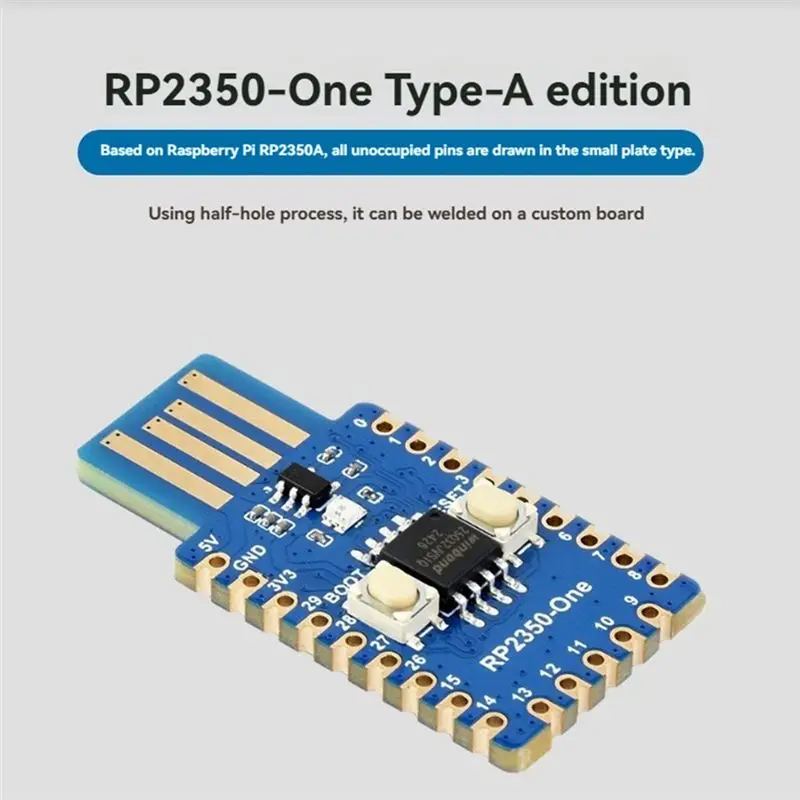 Waveshare For Raspberry Pi Pico 2 RP2350-One Mini Development Board Type-A RP2350A Dual Core Processor
