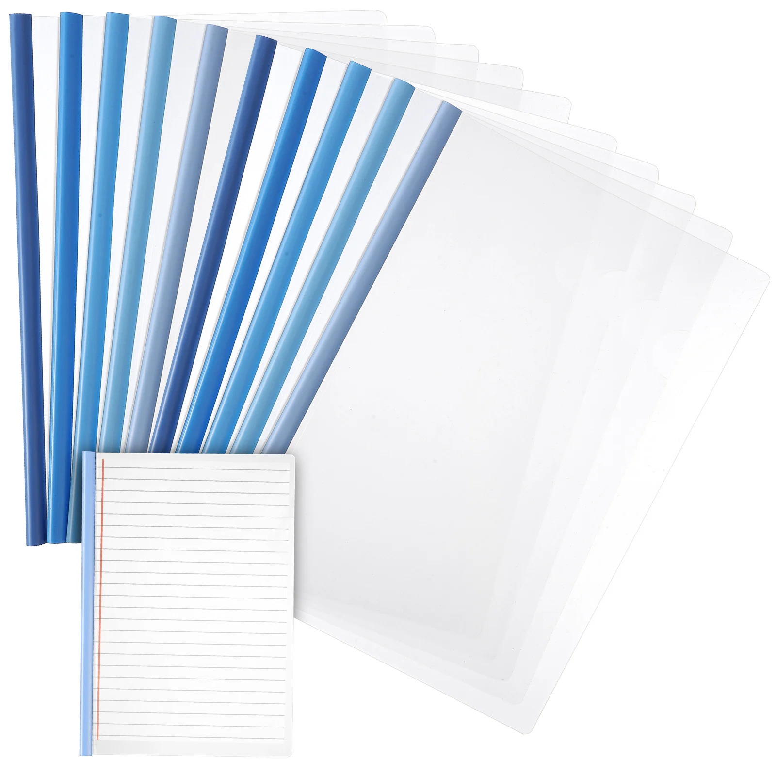 

10Pcs Resume Portfolio Folder A4 Size Slide Binder Document Organizer Plastic File Folder for Office School Home