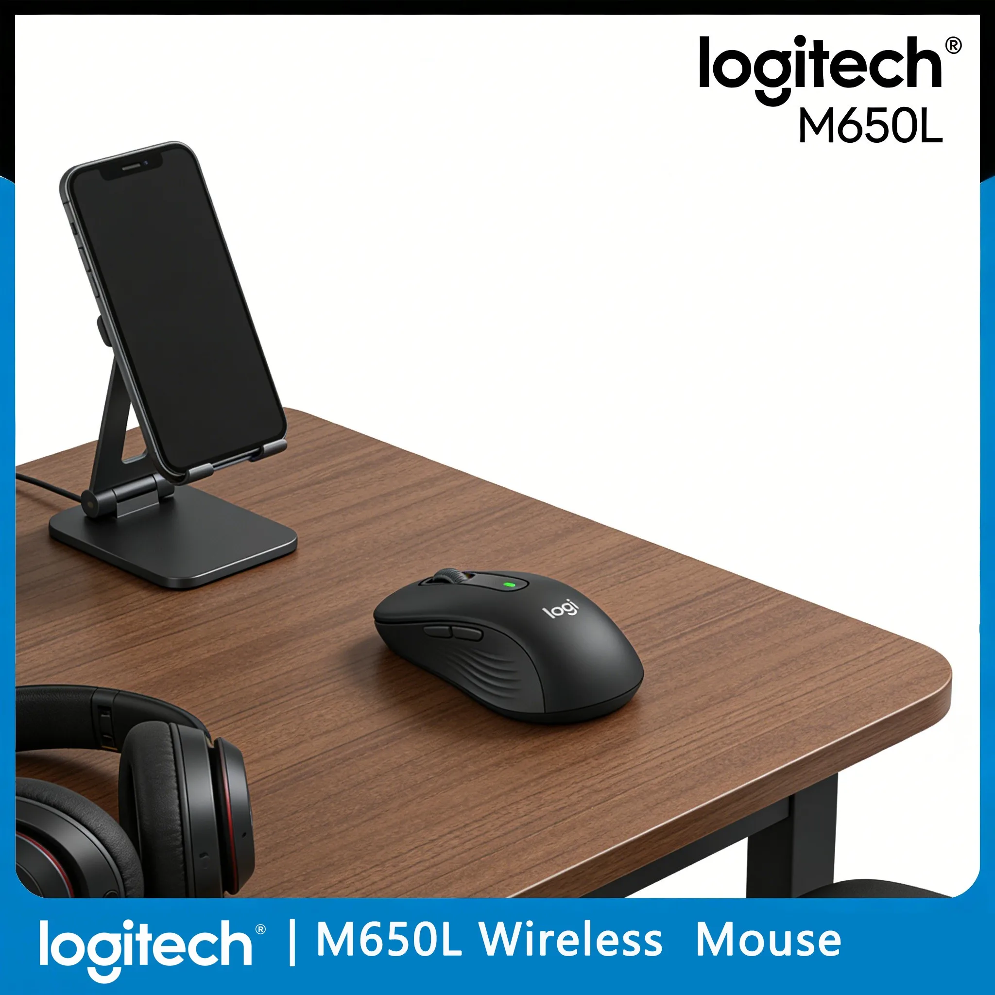 

Беспроводная мышь M650/M650L для бизнеса, идеально подходит для маленьких и средних рук, незаменима для мобильного офиса