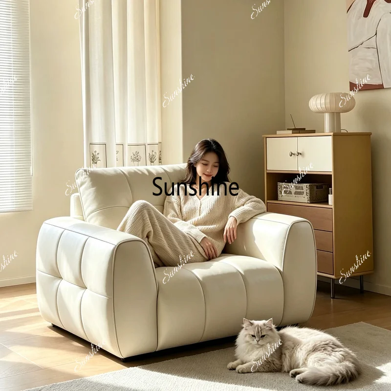 Single sofa chair, balcony living room lounge lazy chair, homestay reception and negotiation chair