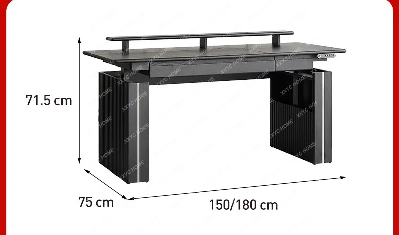 solid wood computer desk workbench desktop adjustable electric lifting table