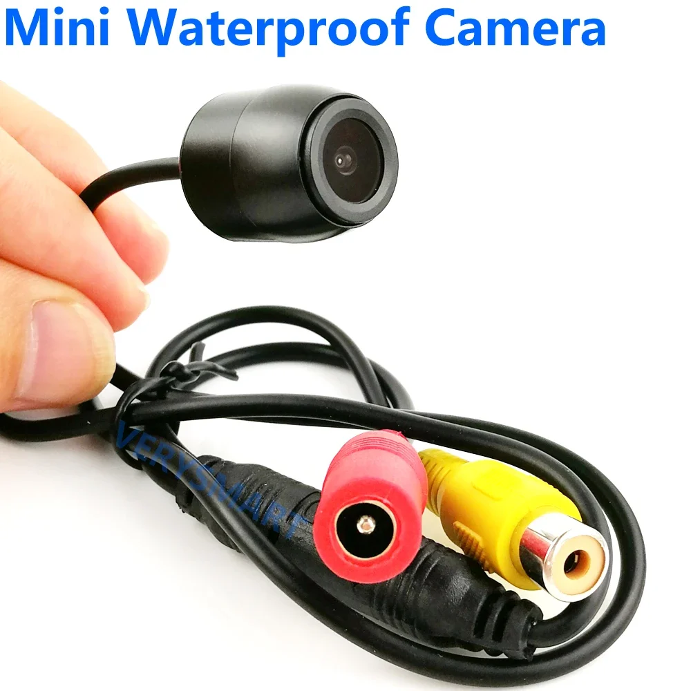 كاميرا مراقبة للسيارة كاميرا صغيرة خارجية مقاومة للماء Ip67 Cvbs كاميرا CCTV تناظرية صغيرة 12 فولت 1A رؤية أمامية