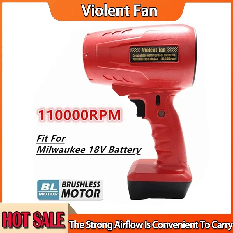 

Car Dryer Power Electric Turbo Blowers 33000RPM Brushless Air Blower Handheld Violent Fan Air Duster Tool 18V Battery