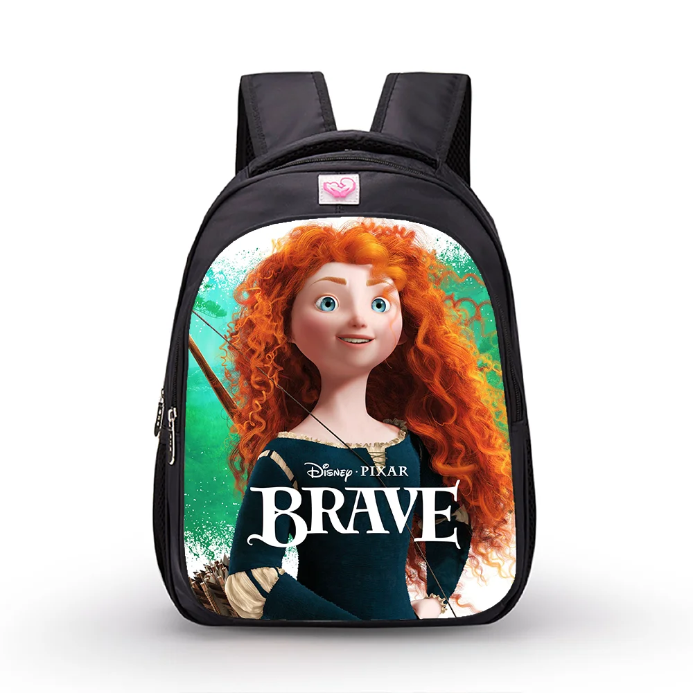 14 inch Disney Brave Children Backpack Primary School Bags For Boys Girls Kindergarten Kids Student Bookbags Cartoon Mochila