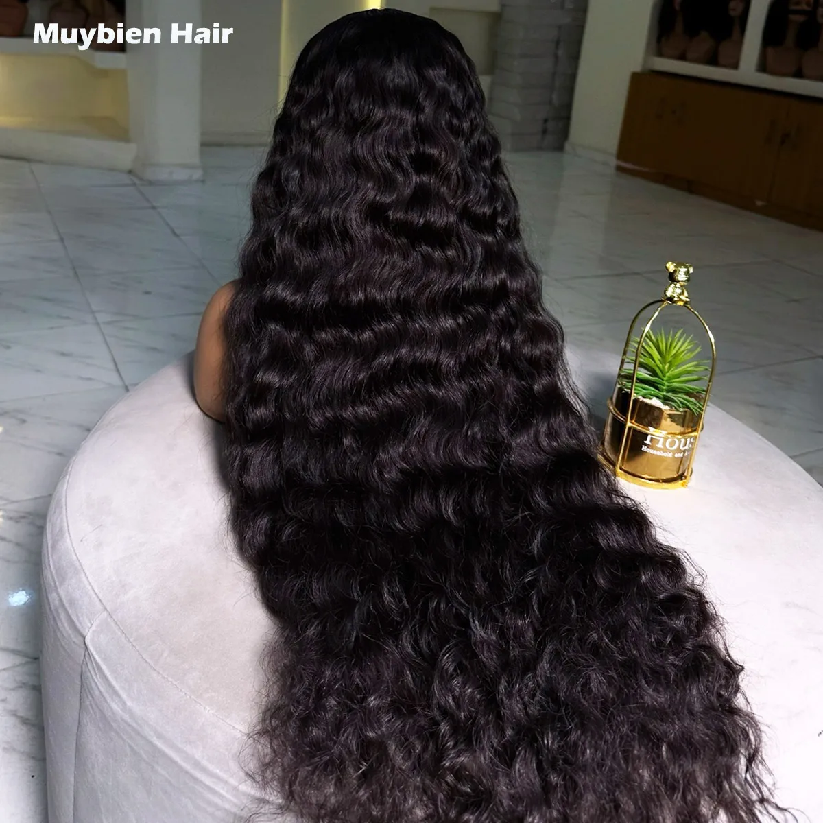 High Volume 450 Density Deep Wave Glueless Wigs Human Hair 13x6 13x4 HD Lace Front Drawstring Glueless Wig Ready to Wear Wigs