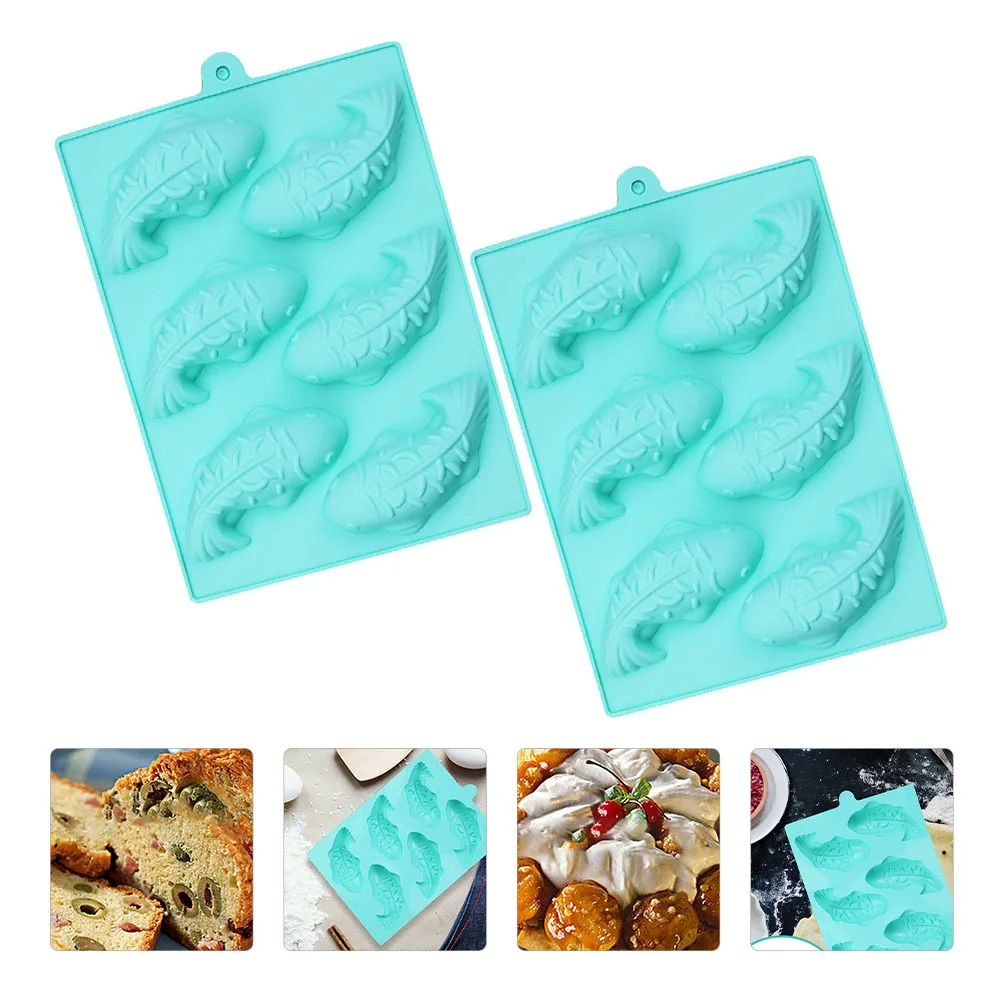 

2Pcs Carp Silicone Cake Mold Baking Tool for DIY Pastries Desserts Chocolate Jelly Mousse Baking Accessory Kitchen Supplies