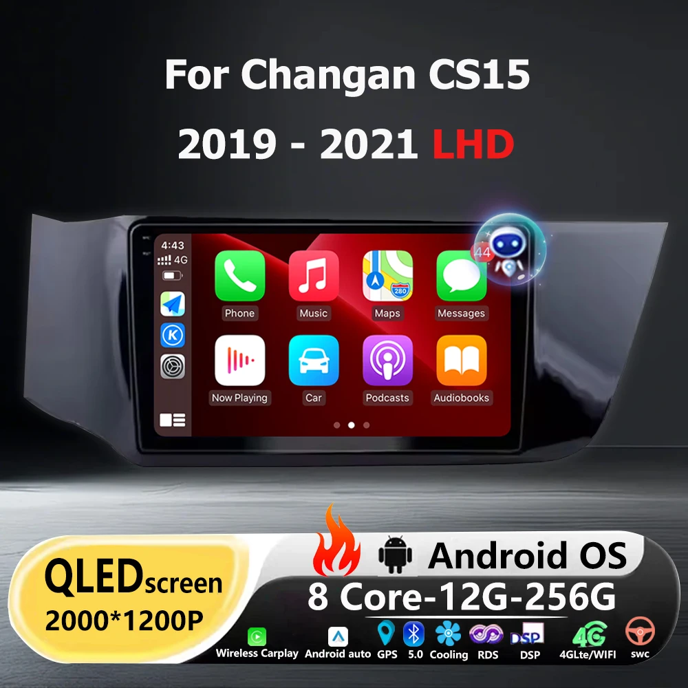 

Wireless Carplay For Changan CS15 2019 2020 2021 LHD Android 16 Auto Car Multimedia Video Player GPS Navigation Tools Head Unit