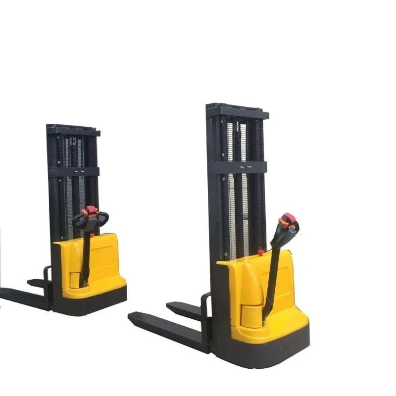 Multifunction New Hydraulic Stack Truck Small Forklift Pallet Jack Stacker 1.5 Ton Battery Powered Stainless Steel 3 Years