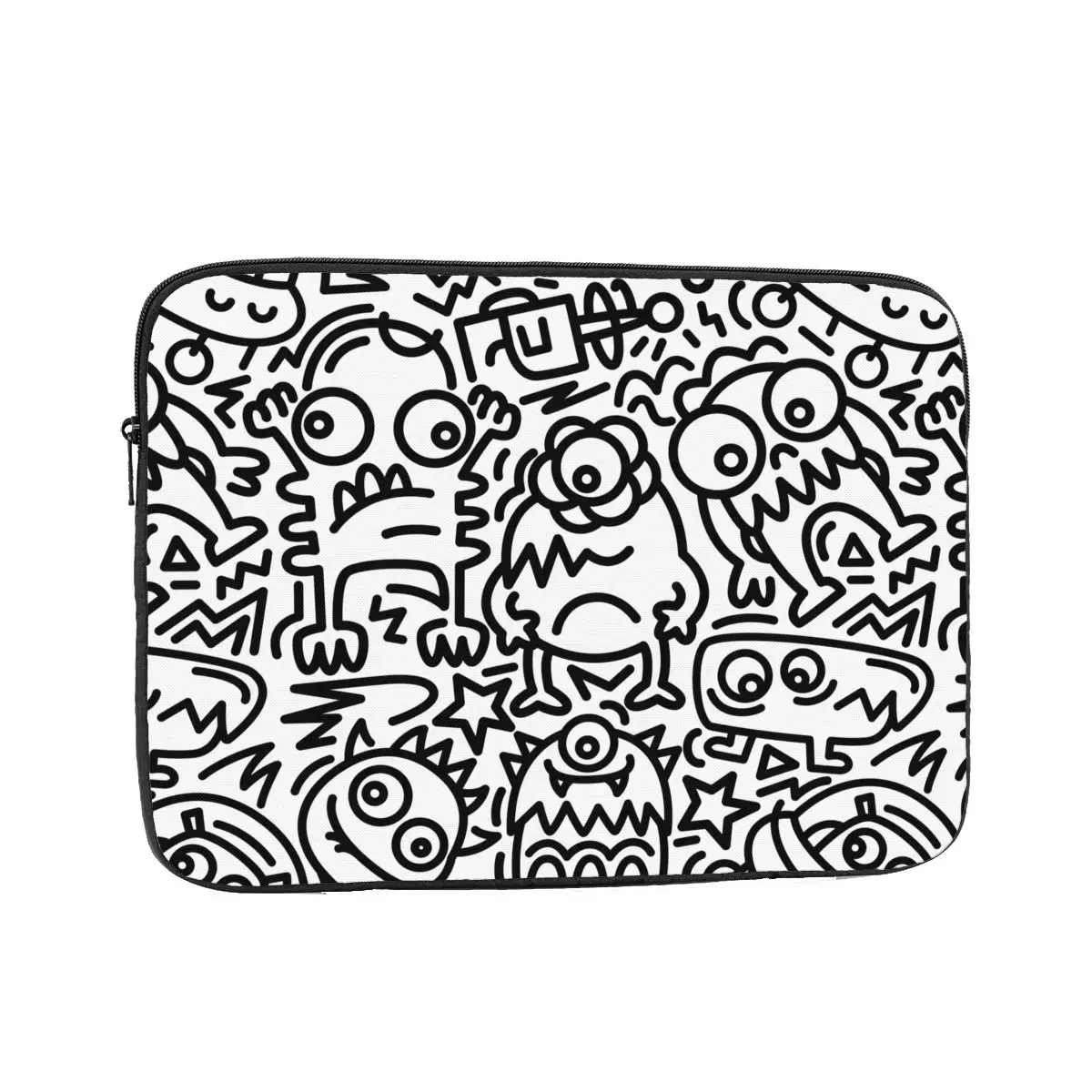 Modern Alien Doodle Pattern Laptop Bag Case 10 12 13 15 17 Inch Notebook Sleeve Case Computer Shockproof Case Bag