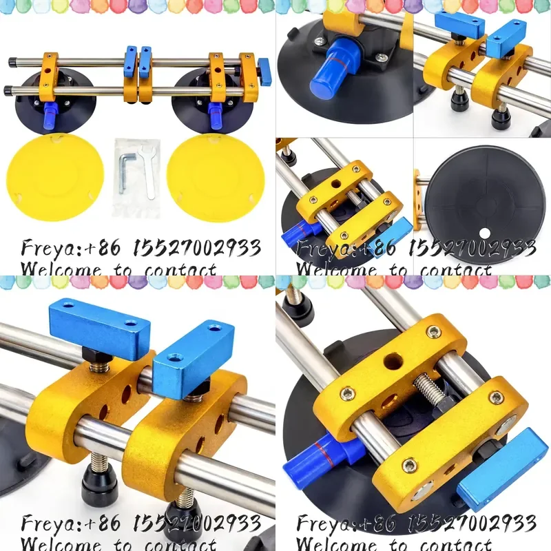 2PCS 6Inch Vacuum Suction Cups Stone Seam Setter for Seam Gap Adjusters for Granite, Stone, Glass, Tile