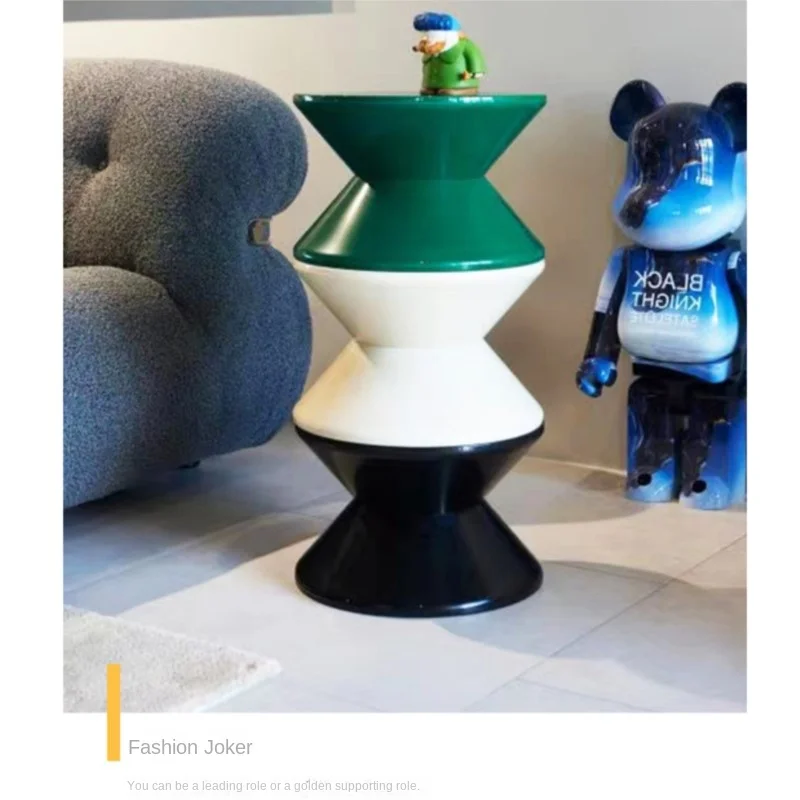 X&d Nordic High Quality Pp Material Stackable Easy To Store Low Stool Children's Round Stool Small House Stool Hourglass Stools