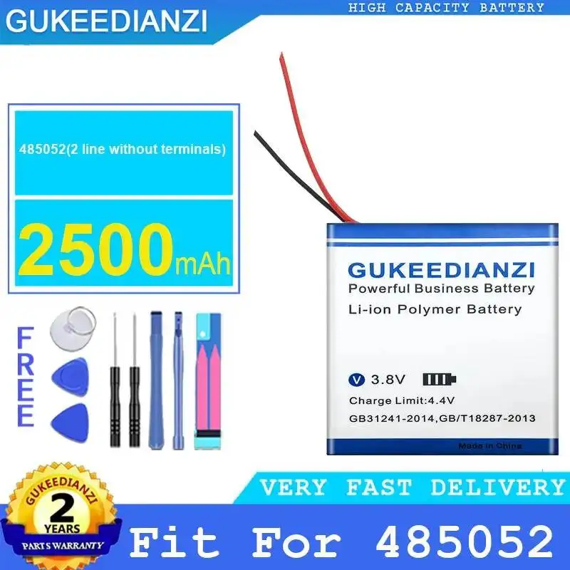 

Высокопроизводительный аккумулятор, подходит для 485052, 2-проводной, без клемм, 2500 мАч