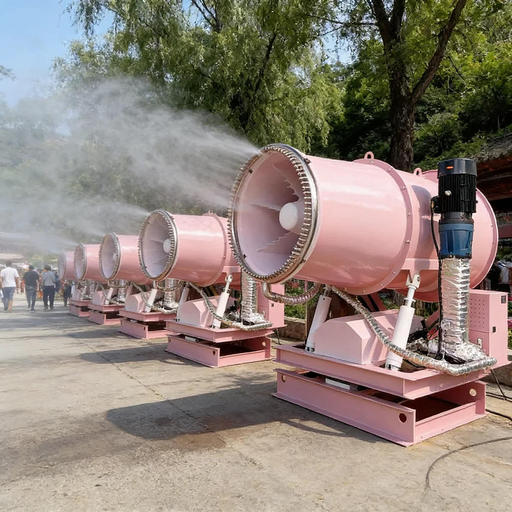 Diesel Drive 80m Fog Cannon Machine High Efficiency Automatic Mist Sprayer For Large Scale Environmental Projects