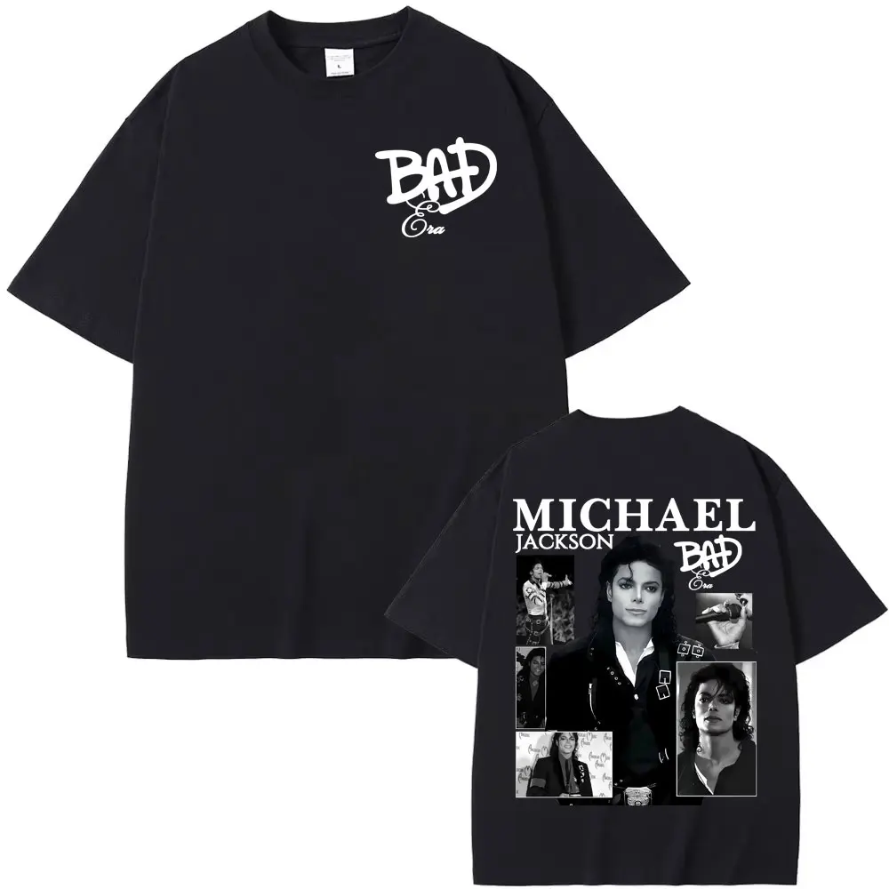 2026 New Michael Jackson Shirt Vintage 90s Graphic Tee Hip Hop Streetwear T Shirt for Men's Women's Fan Gift Casual Top Summer
