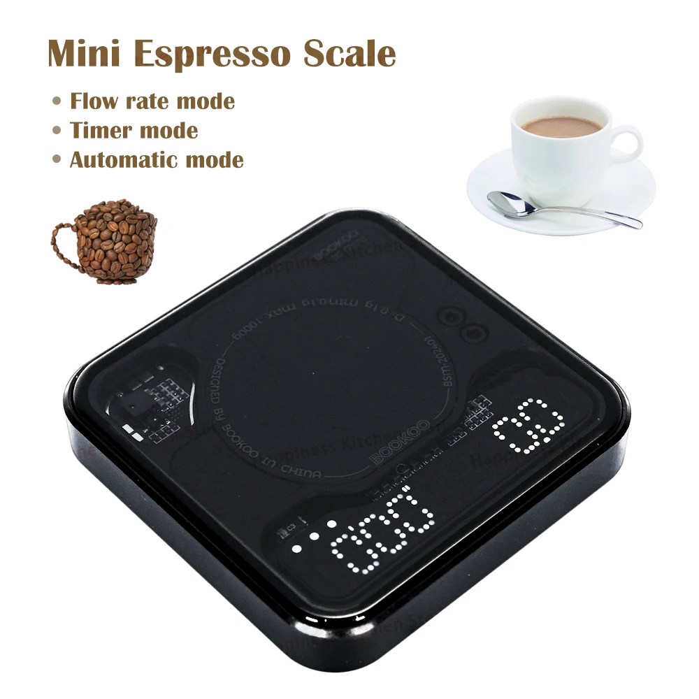 Digital Coffee Scale With Timer 3 Modes Cordless Connection BOOKOO Rechargeable Espresso Scale Cafe Tools