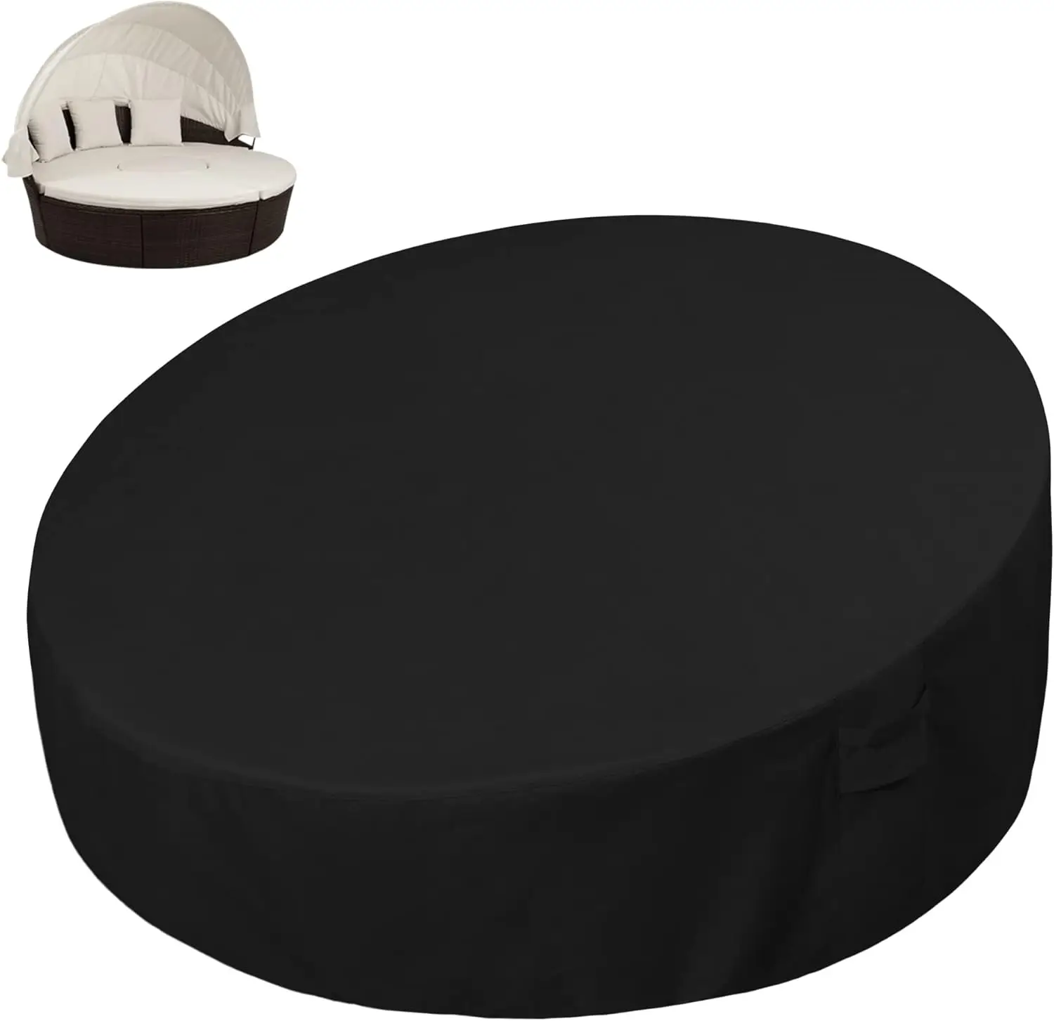 

Heavy Duty 600D Outdoor Daybed Cover 75 H Uv Resistant Patio Round Sofa Cover Waterproof Outdoor Canopy Daybed Sofa Cover With