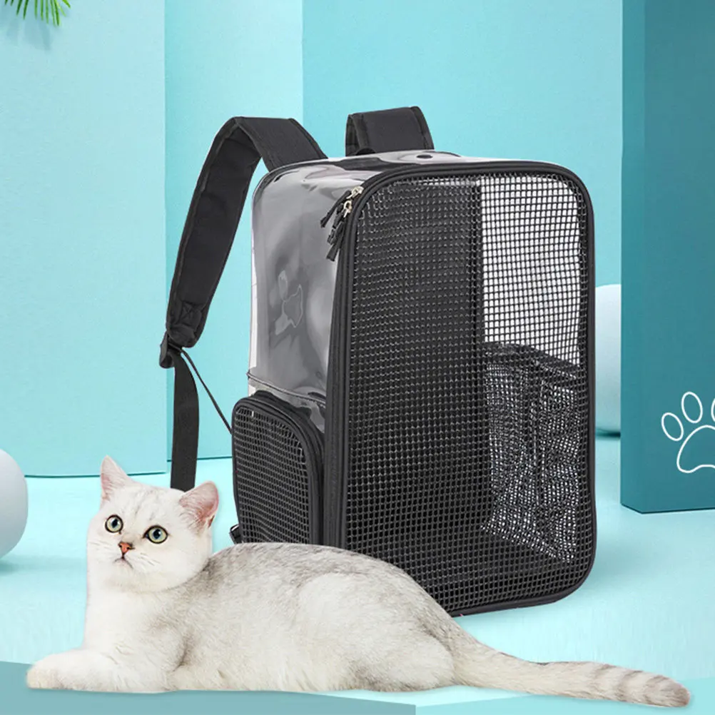 

Дышащий рюкзак-переноска для животных большой вместимости, устойчивый к царапинам, для кошек, удобный для путешествий и использования на улице