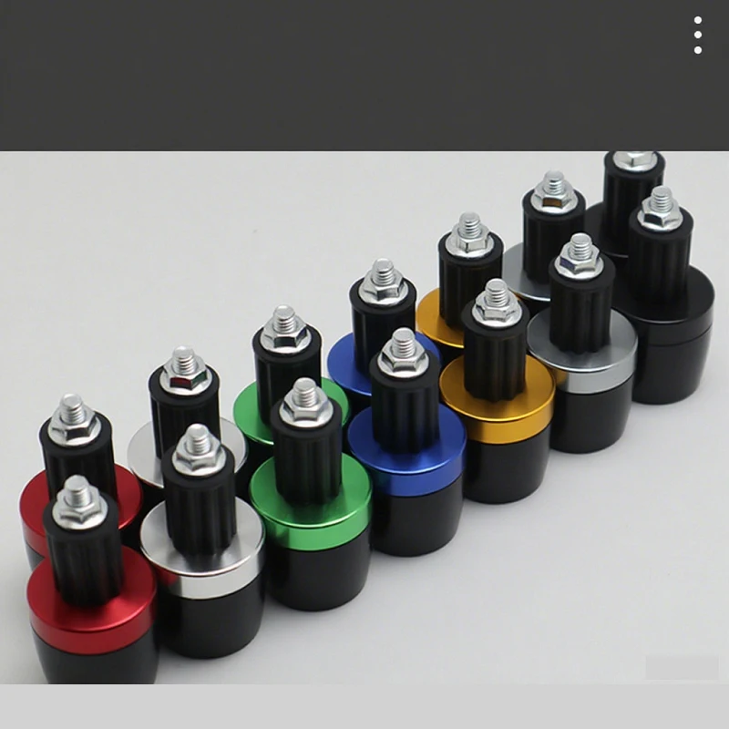 1 Paar Universal Motorrad Lenkerenden Griffe CNC Metall Lenker Gegengewicht Stecker Slider Motorrad Griffe Zubehör – Detail 8