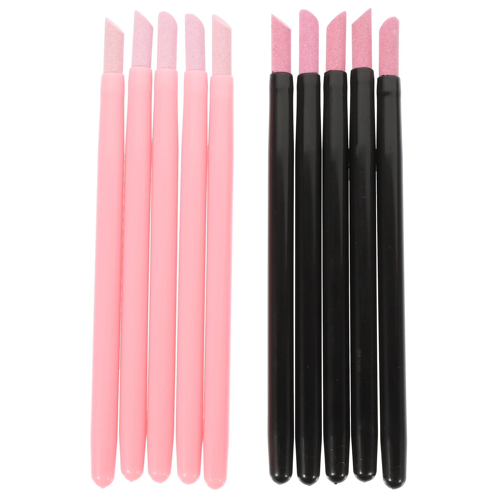 

2 Sets Dead Skin Polishing Pen Black Durable Manicure Tool Nail Polisher One End Lightweight Practical Repair