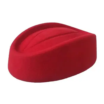 阿拉伯聯合大公國沙烏地阿拉伯空服員女式貝雷帽羊毛紅黑綠春季頭巾優雅職業樂隊帽 6 最佳銷售 優雅的女士帽子 - №4