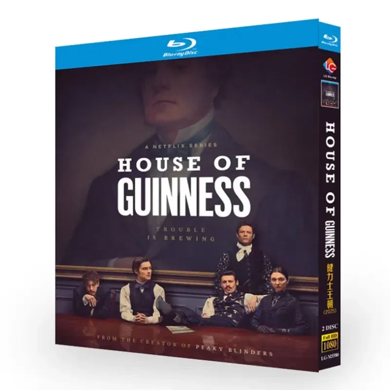 

Guinness Dynasty Blu-ray High Definition American Drama BD Disc Box with Chinese English Korean Japanese French Western and
