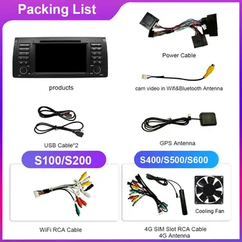 適用於BMW E39 E53 2000-2006 的 7 吋安卓螢幕多媒體播放器,帶 GPS 導航、安卓車載系統、CarPlay 功能。 10 最佳銷售 寶馬E39 - №10