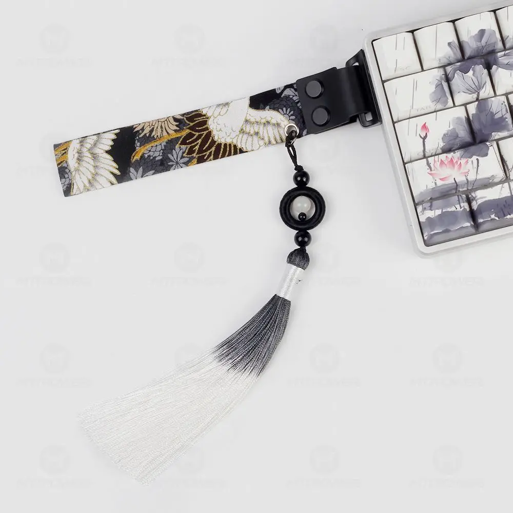 キーボードリボン メカニカルキーボードストラップ カスタマイズ 磁気軸キーボードストラップ Wooting Atk68 Drunkdeer デコレーション タッセル付き