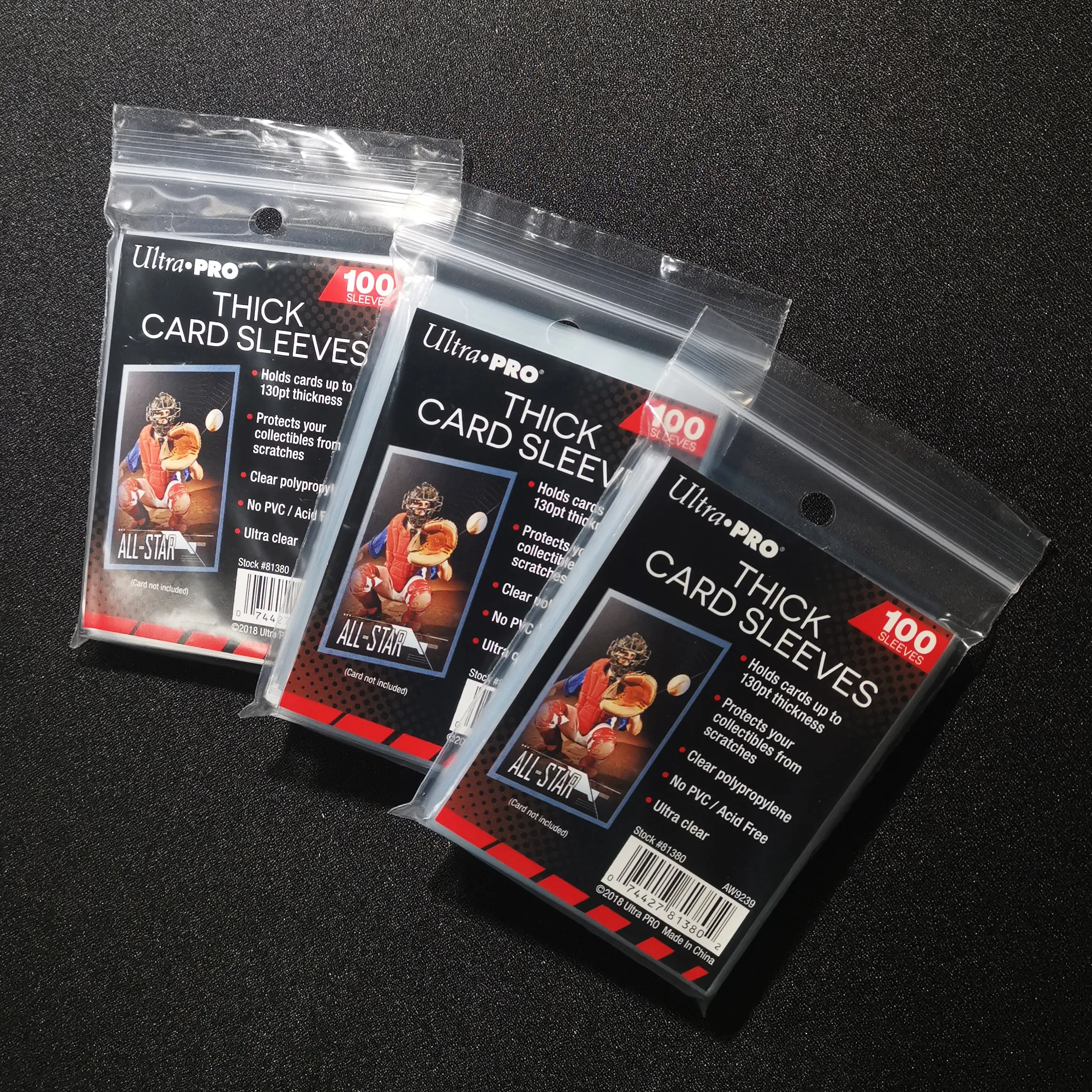 

300 шт. прозрачные рукава для карточек Ultra PRO для коллекционных карточек стандартного размера, фотокарточек и игровых карточек (71x94 мм/2,8x3,7 дюйма)