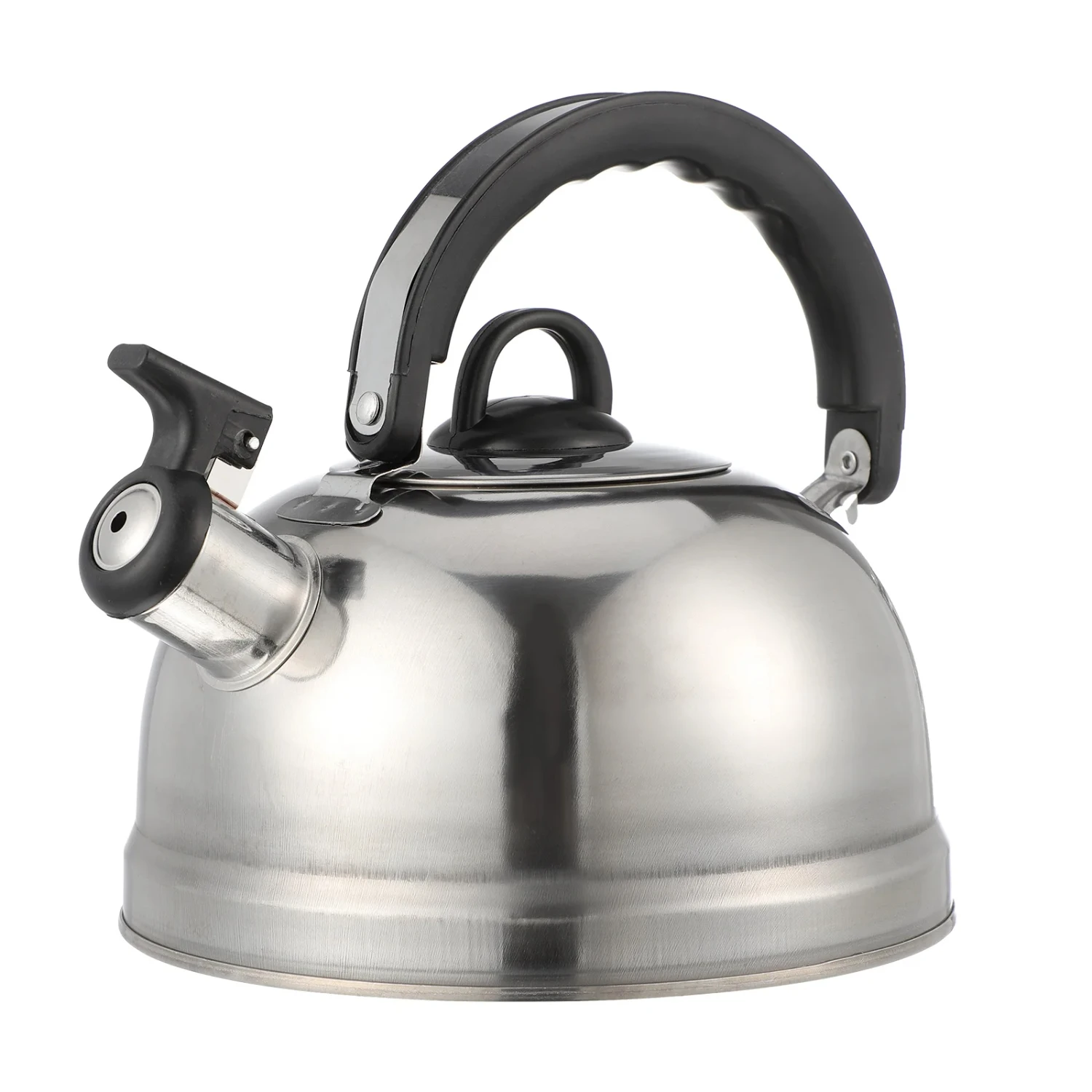 Stainless Steel Whistling Tea Kettle for Stovetop, Fast Boiling Water Teapot with Hot Whistle, Durable Gas Stove Top Coffee Teak