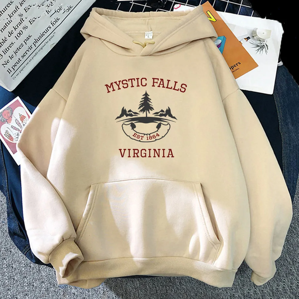 

Mystic Falls Virginia EST 1864 Streetwear Hoodies Casual Long Sleeve Men/Women Sweatshirts Sudaderas Ropa Hombre Male Clothing