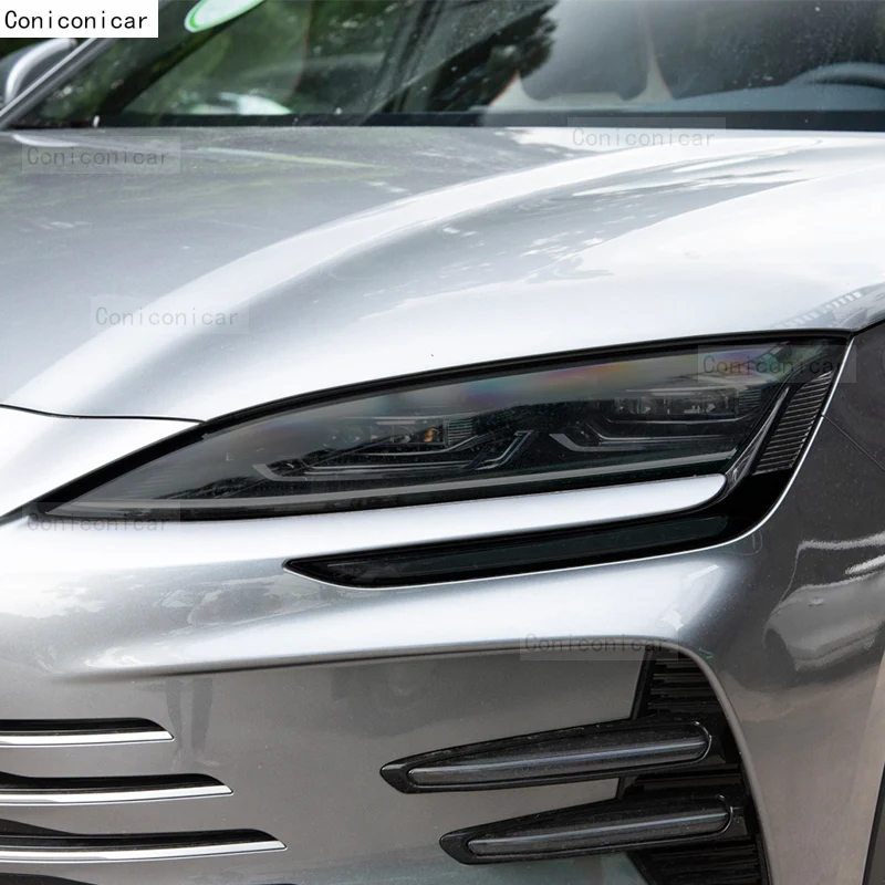 For BYD SONG Plus Champion Version DM-i EV 2023 Car Exterior Headlight Anti-scratch TPU Protective film Anti-scratch Repair - Image 4