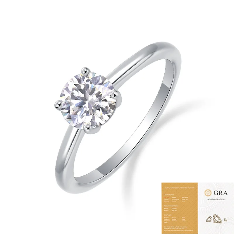SongYun Luxury Jewelry 925 Sterling Silver Ring Luxurious Moissanite Diamond Cocktail Ring Formal for Women Rhodium Plated