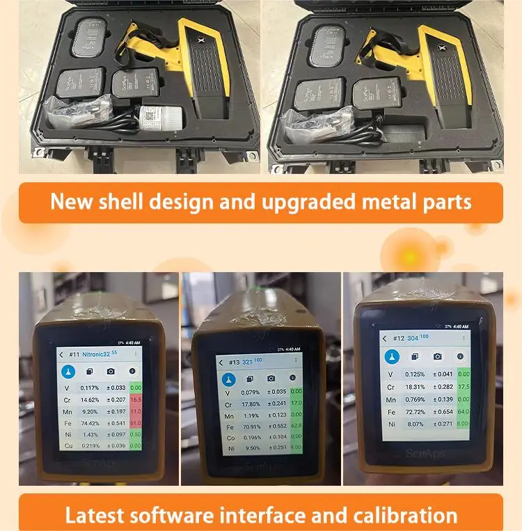 Fluorescent handheld Spectrometer  XRF Mineral Analyzer Analysis of Various Ores mass spectrometer spectrum analyzer