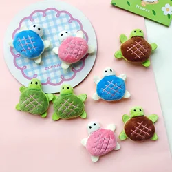 8pcs/lot Cartoon Little Turtler  Dolls   diy   hair clip accessories, plush fabric appliques for shoes clothing accessories