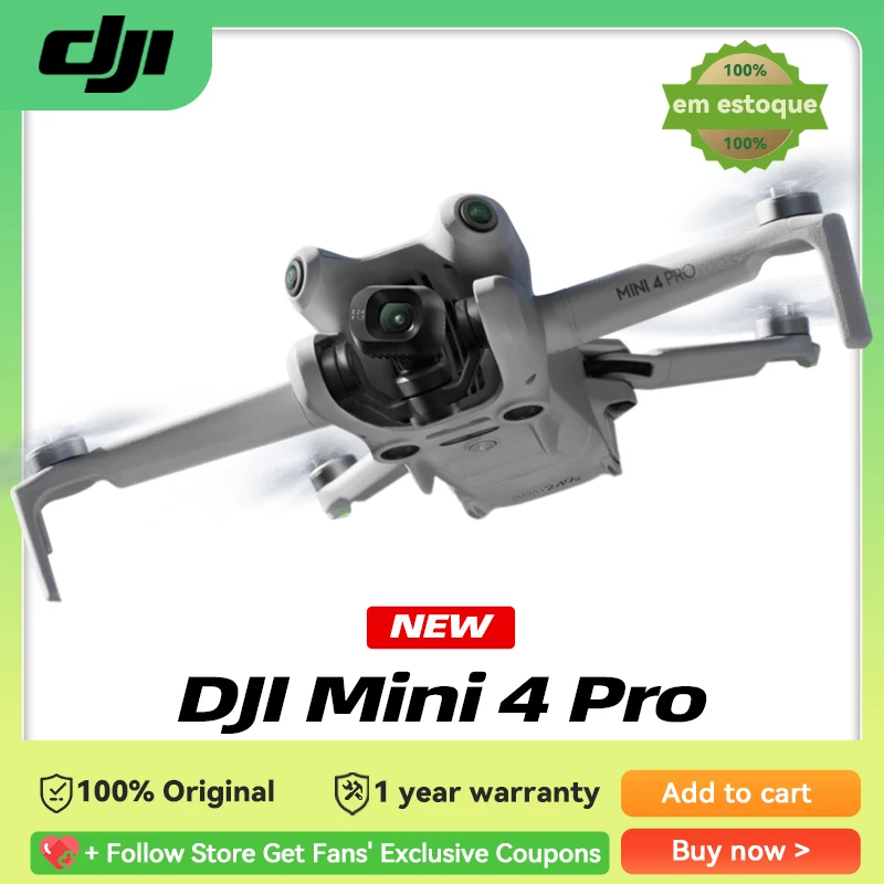 DJI Mini 4 pro Drone 38min Battery Extended Battery Life Under 249g  With RC-N2 Remote Control 4K HDR Video Beginner-Friendly