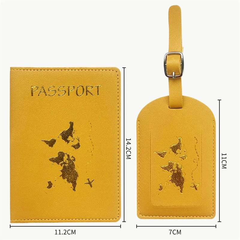 1Pc Draagbare Pu Leer Bagagelabel Koffer Identifier Label Bagage Boardingtas Tag Naam Id Adres Holder Reizen Accessoires