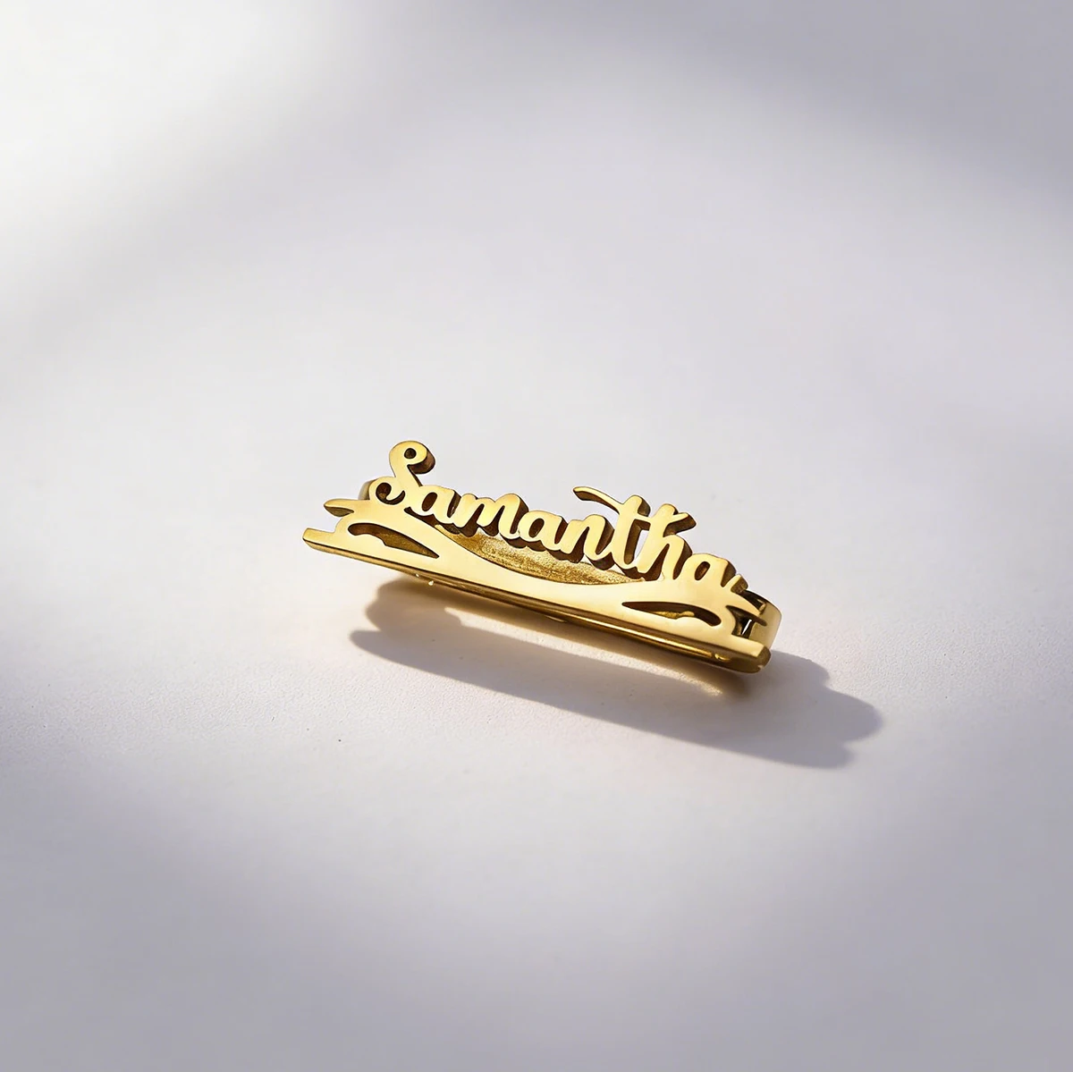 

Chandler Sleek Wavy Custom Name Watch Band Charms, Stainless Steel Engraved Studs, Decorative Watch Accessories