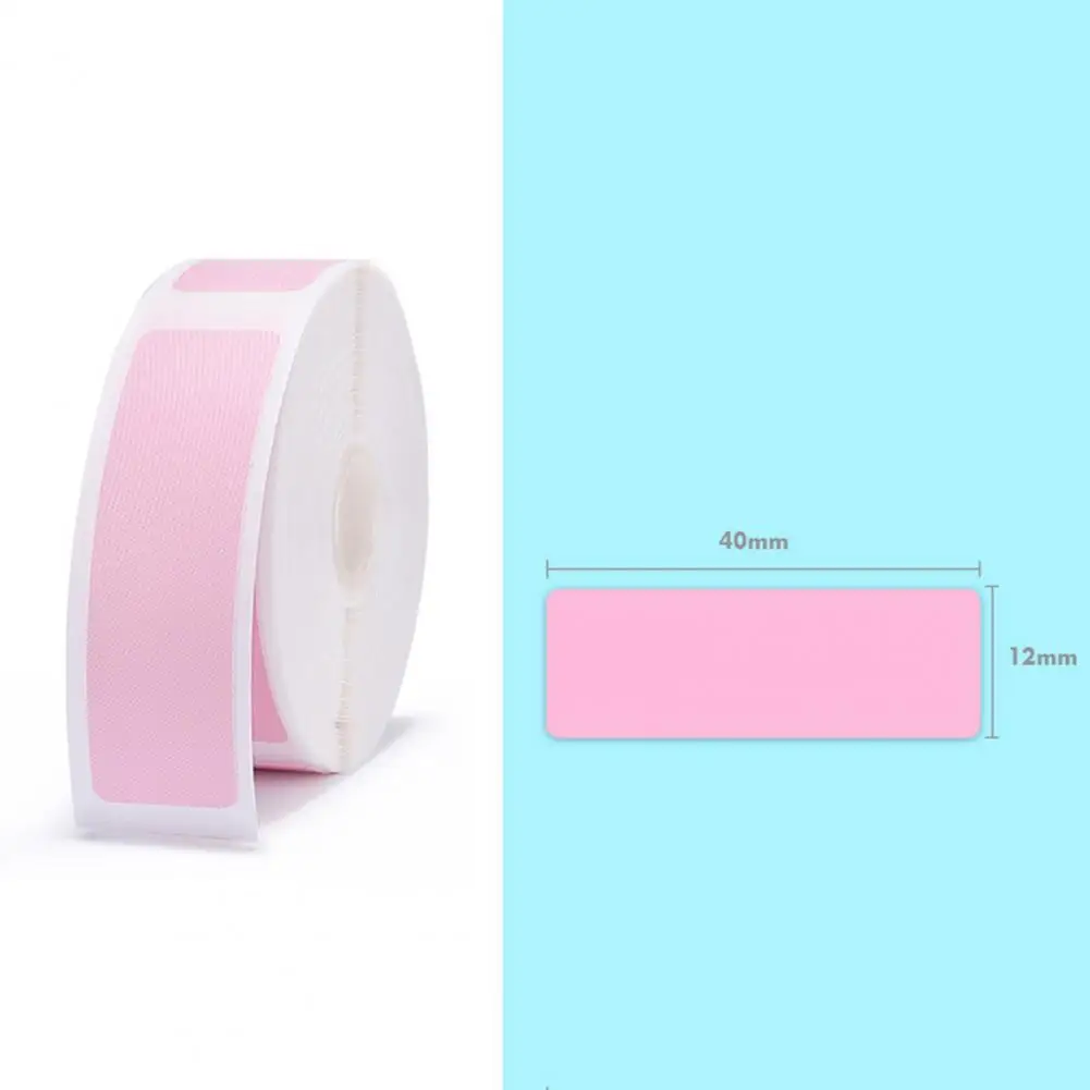 Mini impresora de etiquetas térmicas, papel de impresión de etiquetas, impermeable, blanco, cinta autoadhesiva de precio, resistente a los arañazos, 1 rollo