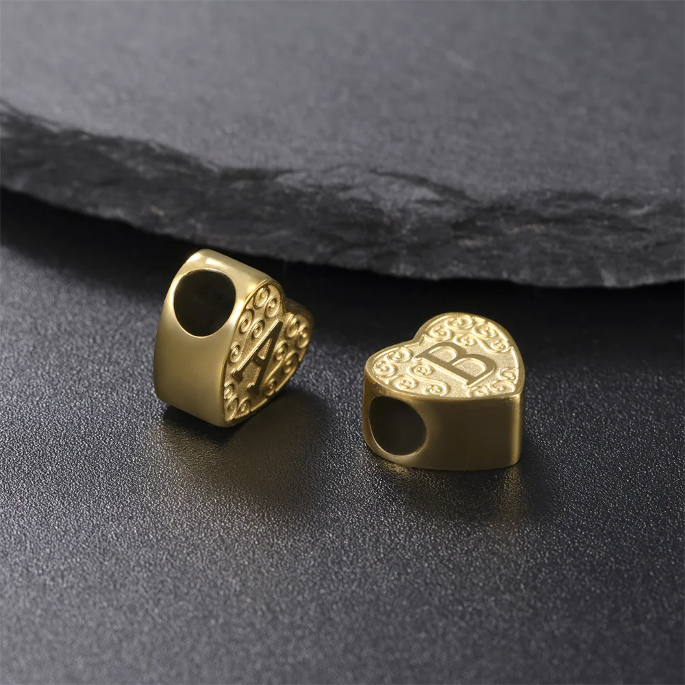 My Shape 5 pcs Mama Hope Love Charms for DIY Necklace Bracelet Good Luck Dream Stainless Steel Pendants for DIY Jewelry Making