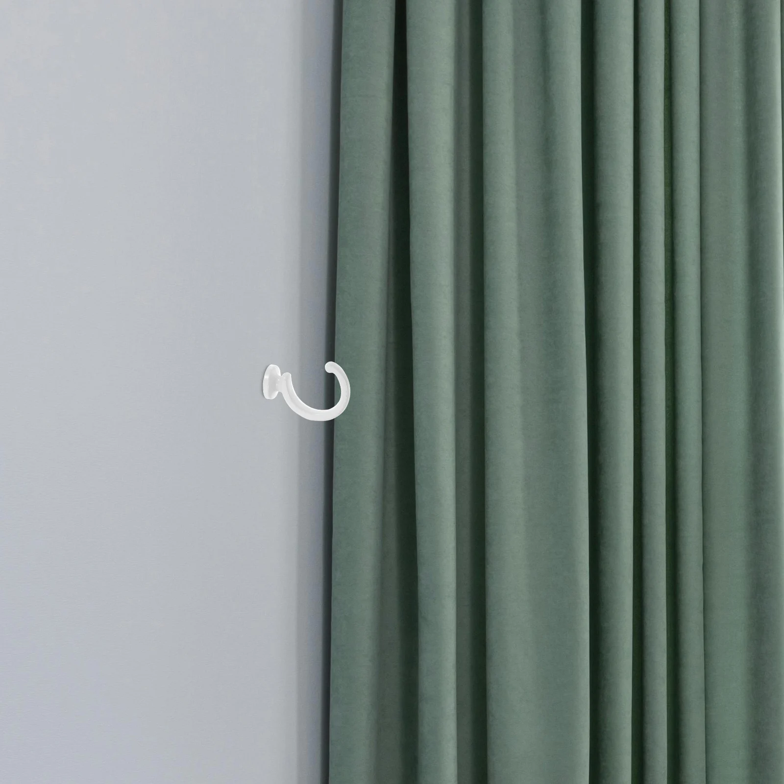 1 ensemble de crochets muraux en alliage de Zinc, embrasses de rideaux de couleur unie pour draperie, sac à serviettes, supports muraux suspendus, accessoires de rideaux