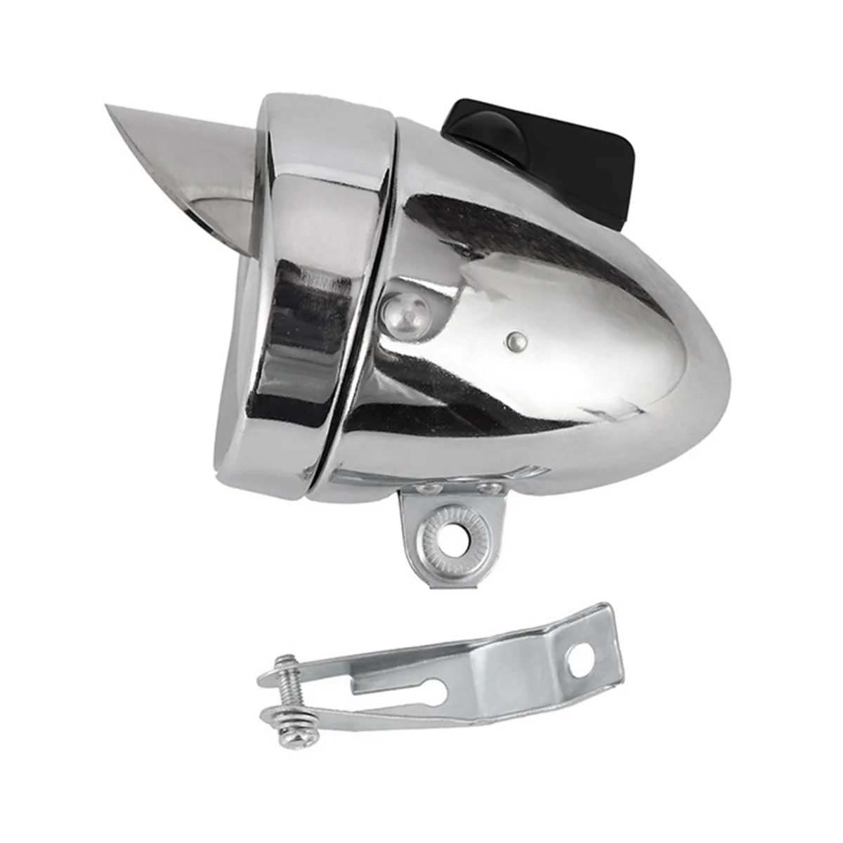 

New Bicycle Light Bike Retro Front Fog Light LED Metal Bike Lamp Vintage Bicycle Accessories Silver