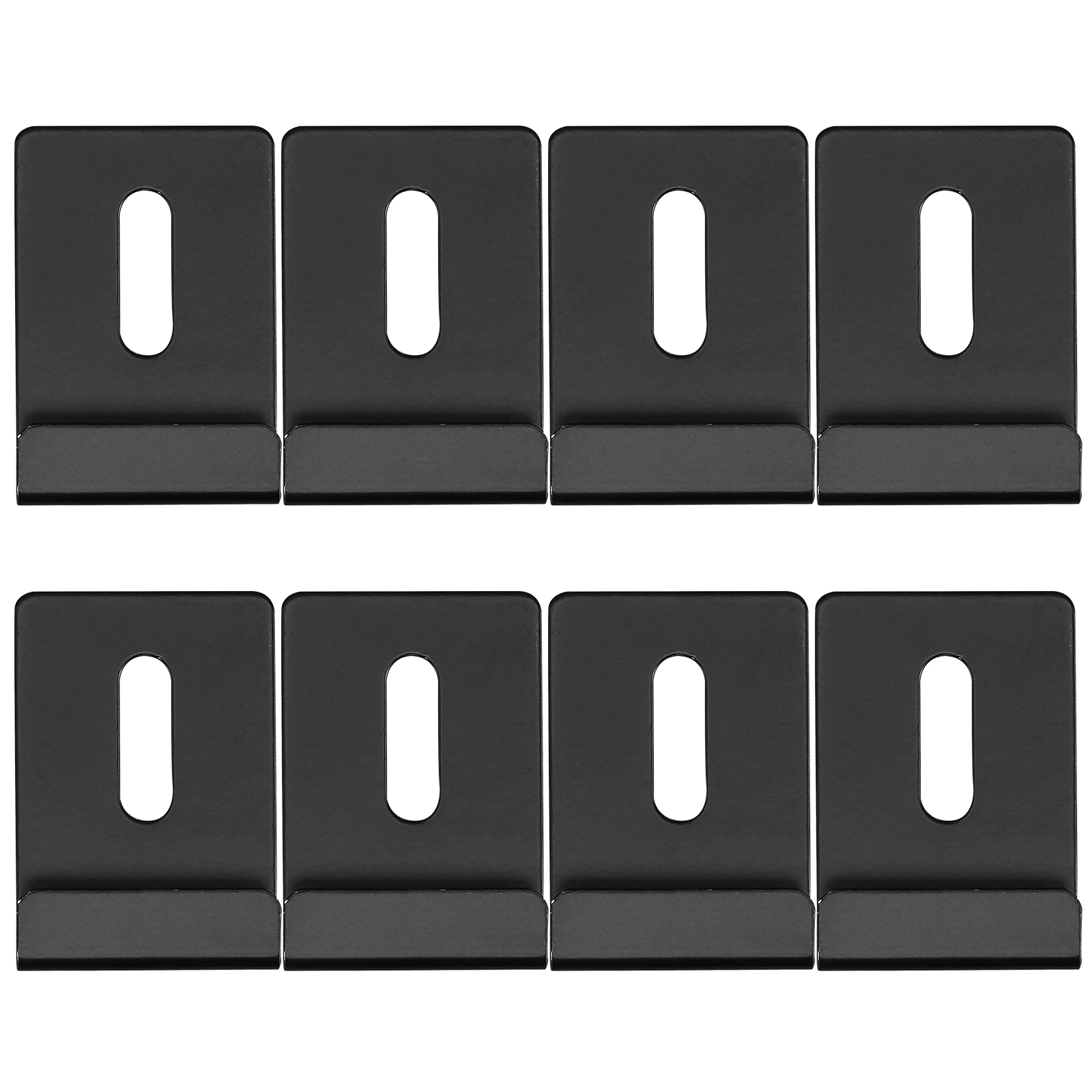 

8pcs Mirror Clips with Screws for Wall Mounting Glass Shelves Bathroom Stainless Steel Adjustable Brackets Hardware